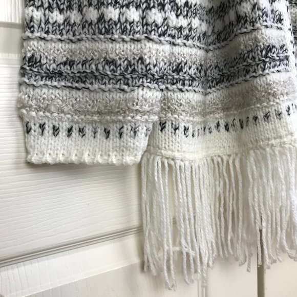 Lemon Tart Fringe Open Front Cardigan Draped Large - Picture 6 of 12